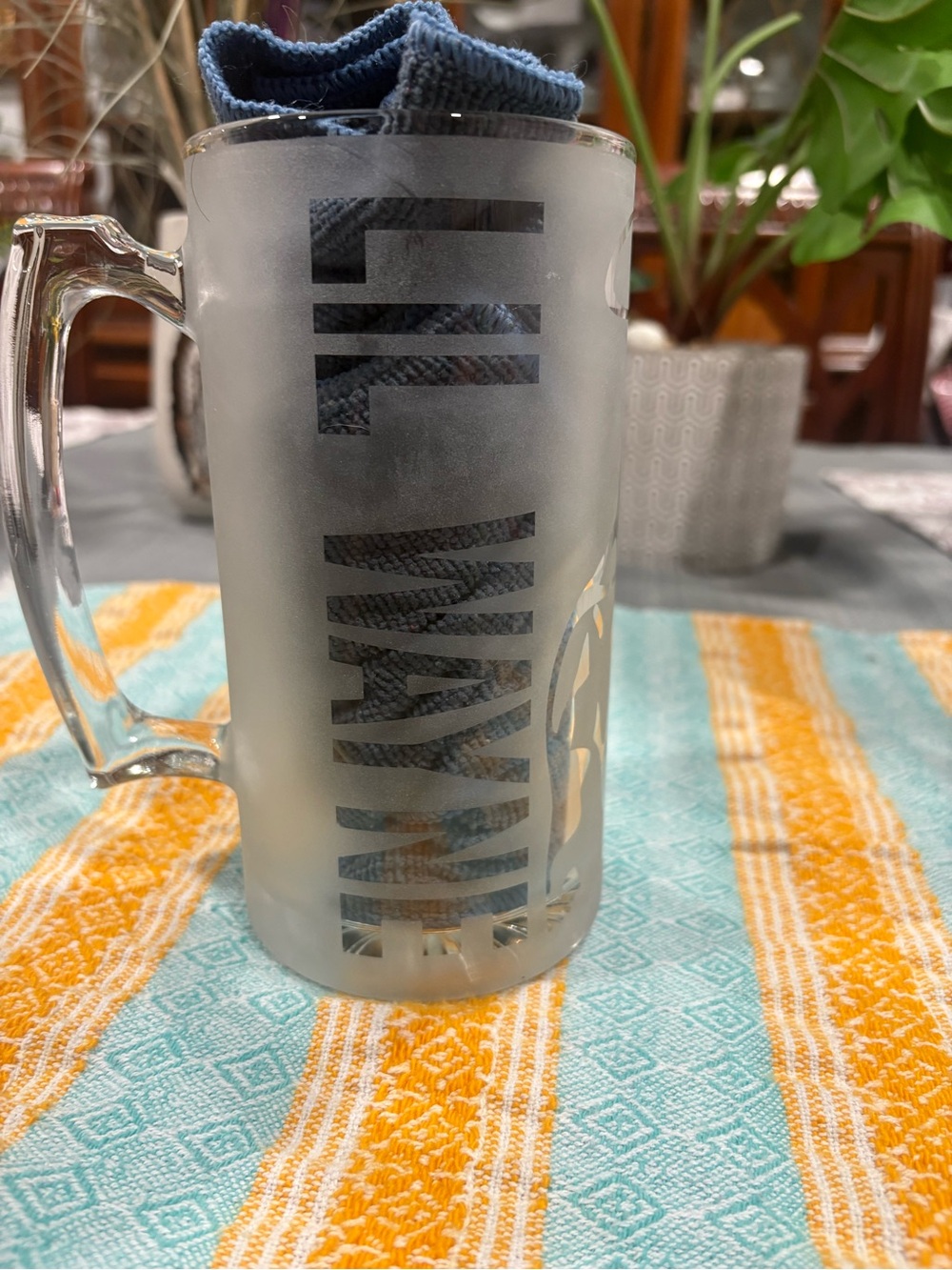Lil Wayne Frosted Glass Beer Mug